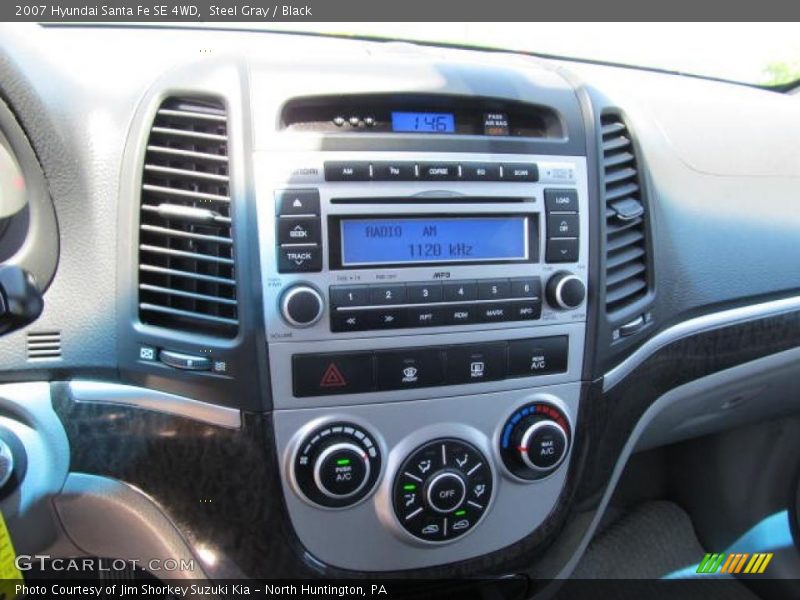 Steel Gray / Black 2007 Hyundai Santa Fe SE 4WD