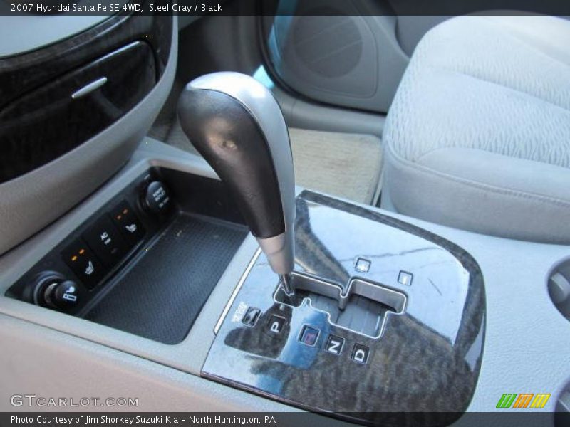 Steel Gray / Black 2007 Hyundai Santa Fe SE 4WD