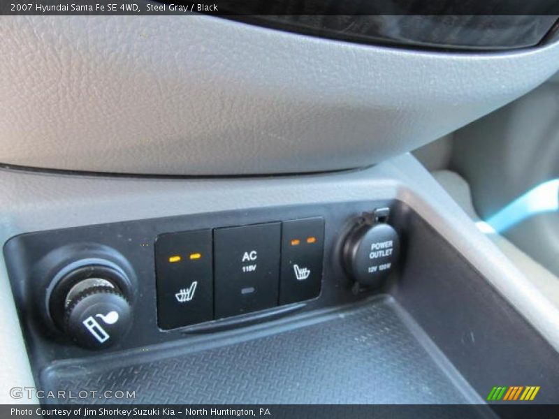 Steel Gray / Black 2007 Hyundai Santa Fe SE 4WD