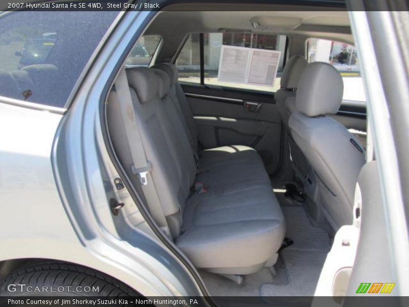 Steel Gray / Black 2007 Hyundai Santa Fe SE 4WD