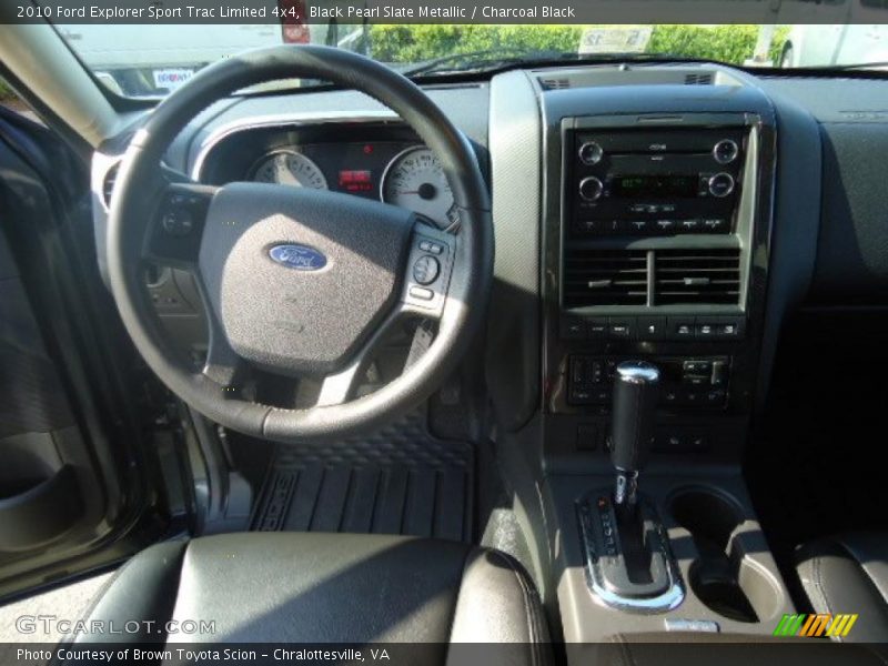 Black Pearl Slate Metallic / Charcoal Black 2010 Ford Explorer Sport Trac Limited 4x4