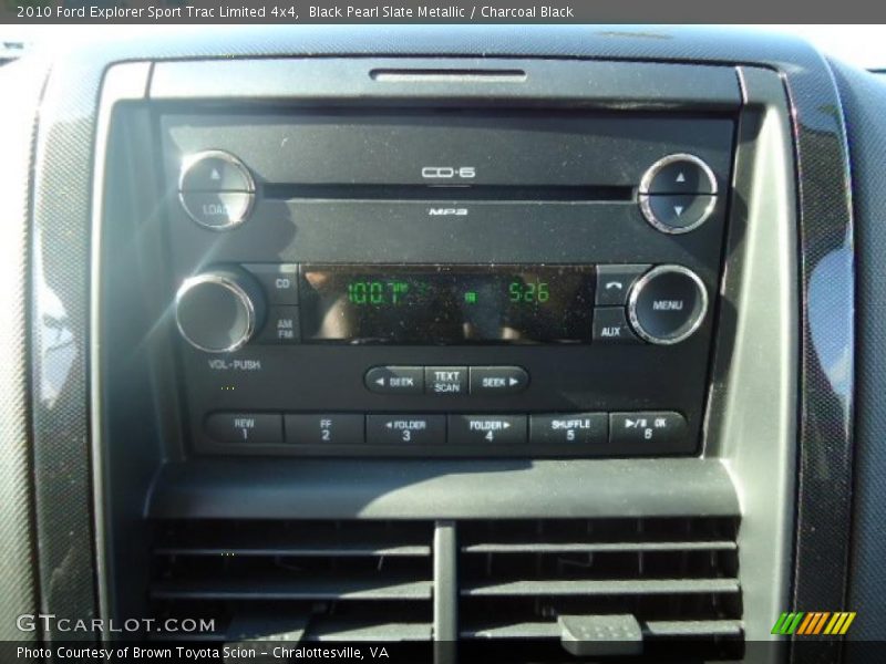 Black Pearl Slate Metallic / Charcoal Black 2010 Ford Explorer Sport Trac Limited 4x4