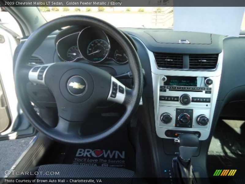 Golden Pewter Metallic / Ebony 2009 Chevrolet Malibu LT Sedan