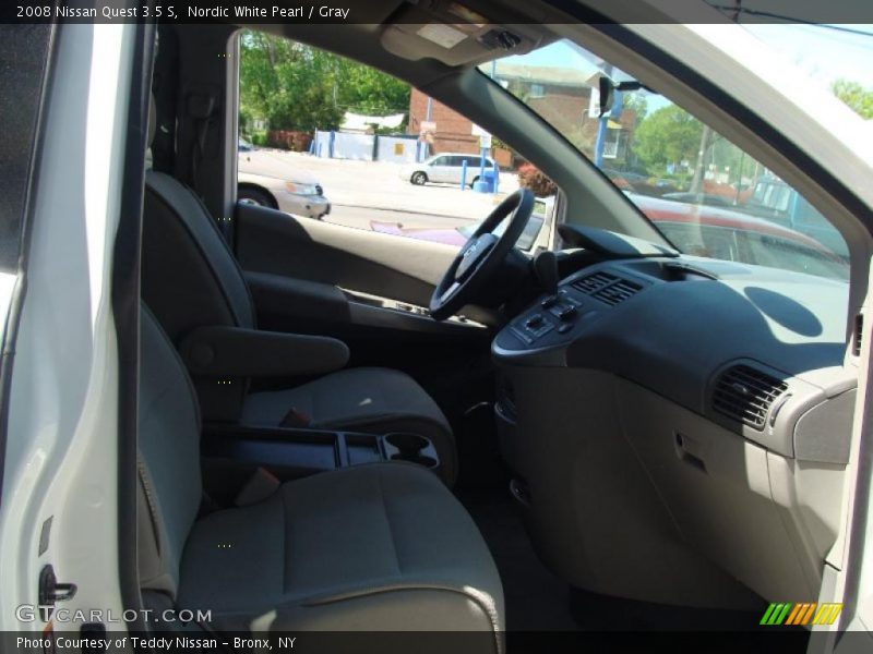 Nordic White Pearl / Gray 2008 Nissan Quest 3.5 S