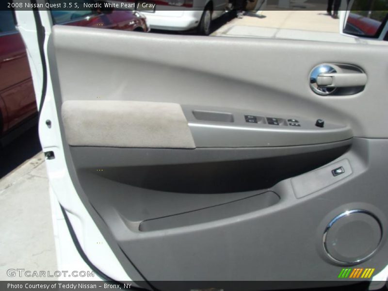 Nordic White Pearl / Gray 2008 Nissan Quest 3.5 S
