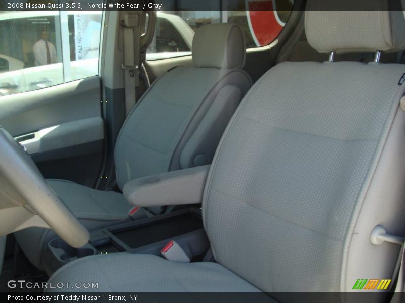 Nordic White Pearl / Gray 2008 Nissan Quest 3.5 S