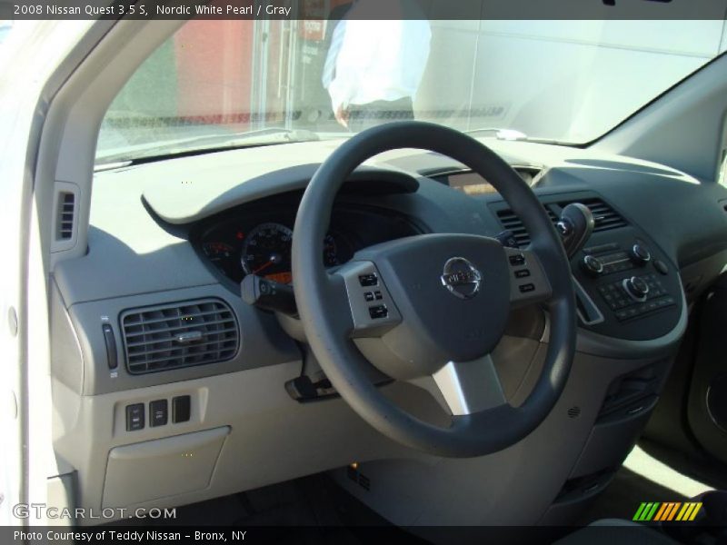 Nordic White Pearl / Gray 2008 Nissan Quest 3.5 S