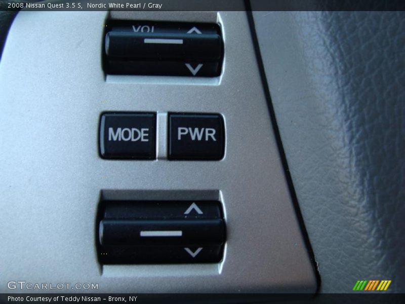 Nordic White Pearl / Gray 2008 Nissan Quest 3.5 S