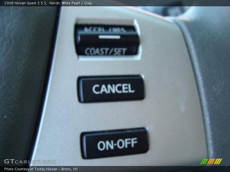 Nordic White Pearl / Gray 2008 Nissan Quest 3.5 S