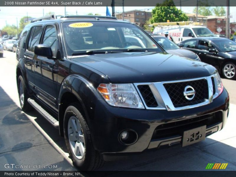 Super Black / Cafe Latte 2008 Nissan Pathfinder SE 4x4