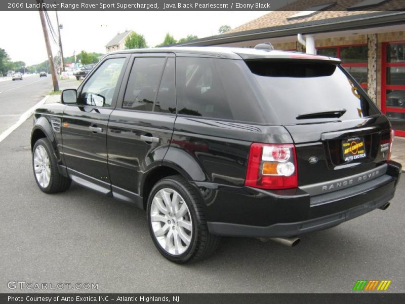 Java Black Pearlescent / Ebony Black 2006 Land Rover Range Rover Sport Supercharged