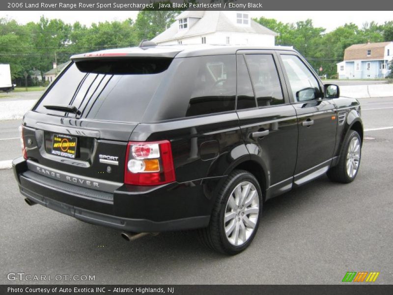 Java Black Pearlescent / Ebony Black 2006 Land Rover Range Rover Sport Supercharged