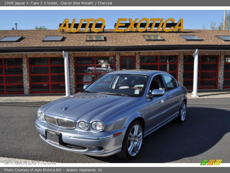Glacier Blue Metallic / Charcoal 2008 Jaguar X-Type 3.0 Sedan