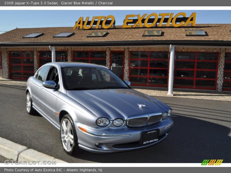 Glacier Blue Metallic / Charcoal 2008 Jaguar X-Type 3.0 Sedan