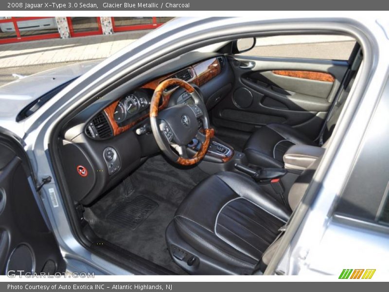 Glacier Blue Metallic / Charcoal 2008 Jaguar X-Type 3.0 Sedan