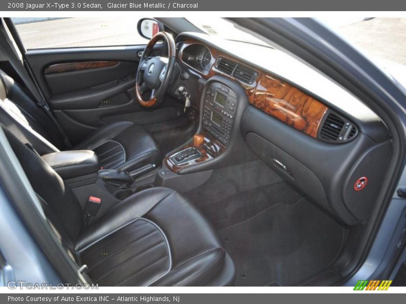 Glacier Blue Metallic / Charcoal 2008 Jaguar X-Type 3.0 Sedan