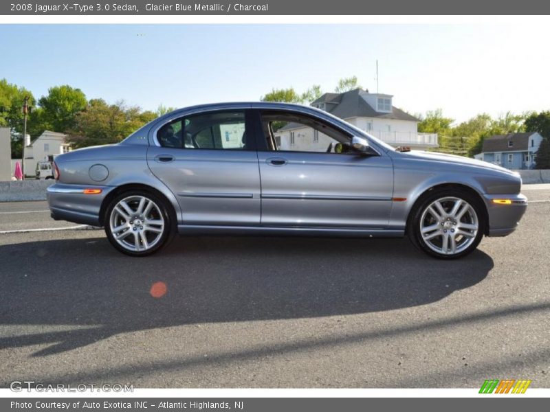 Glacier Blue Metallic / Charcoal 2008 Jaguar X-Type 3.0 Sedan