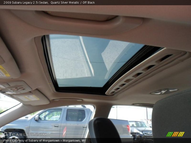 Quartz Silver Metallic / Off Black 2009 Subaru Legacy 2.5i Sedan