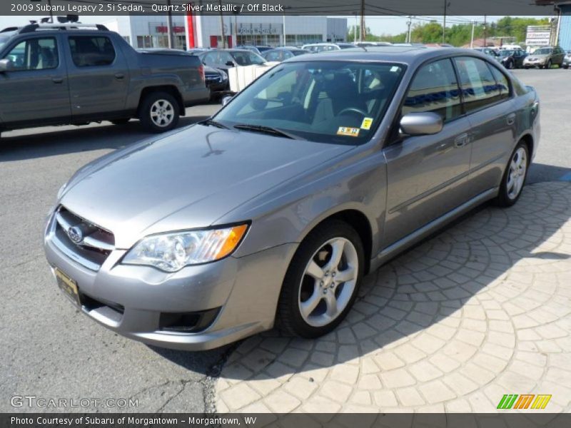 Quartz Silver Metallic / Off Black 2009 Subaru Legacy 2.5i Sedan