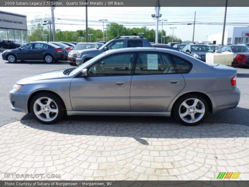 Quartz Silver Metallic / Off Black 2009 Subaru Legacy 2.5i Sedan