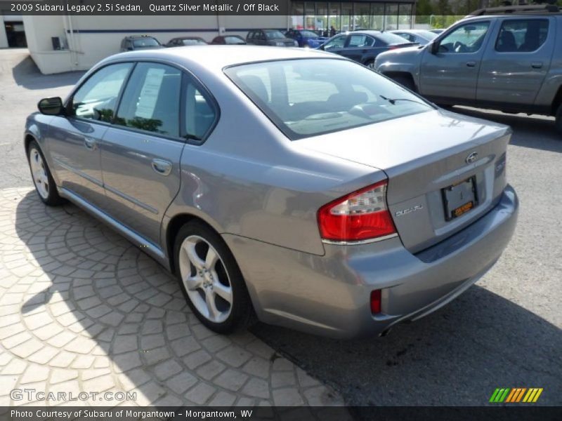Quartz Silver Metallic / Off Black 2009 Subaru Legacy 2.5i Sedan