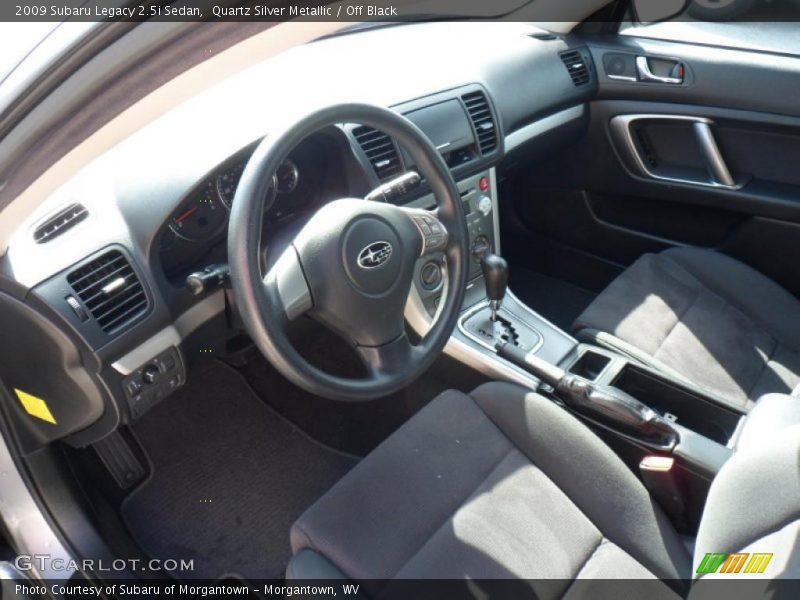 Quartz Silver Metallic / Off Black 2009 Subaru Legacy 2.5i Sedan