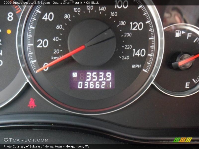 Quartz Silver Metallic / Off Black 2009 Subaru Legacy 2.5i Sedan