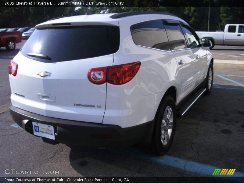 Summit White / Dark Gray/Light Gray 2009 Chevrolet Traverse LT