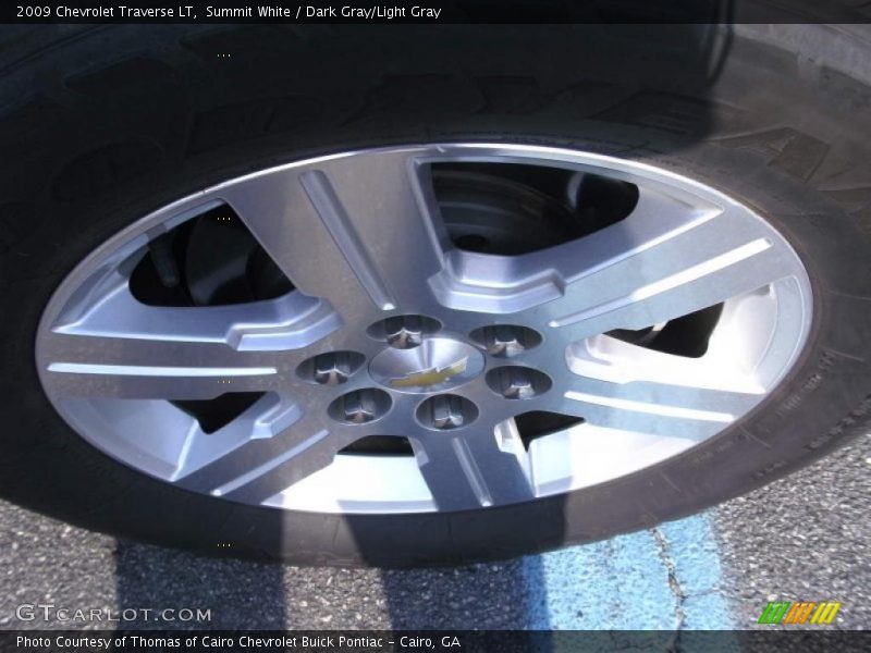 Summit White / Dark Gray/Light Gray 2009 Chevrolet Traverse LT