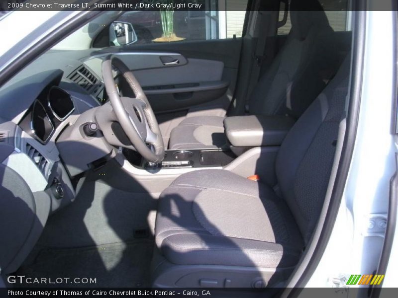 Summit White / Dark Gray/Light Gray 2009 Chevrolet Traverse LT