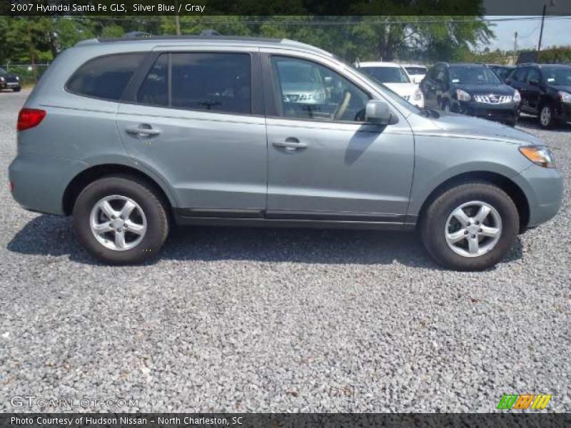 Silver Blue / Gray 2007 Hyundai Santa Fe GLS