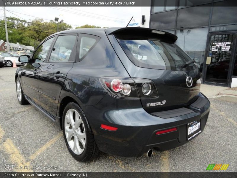 Metropolitan Gray Mica / Black 2009 Mazda MAZDA3 s Touring Hatchback