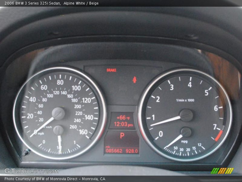Alpine White / Beige 2006 BMW 3 Series 325i Sedan