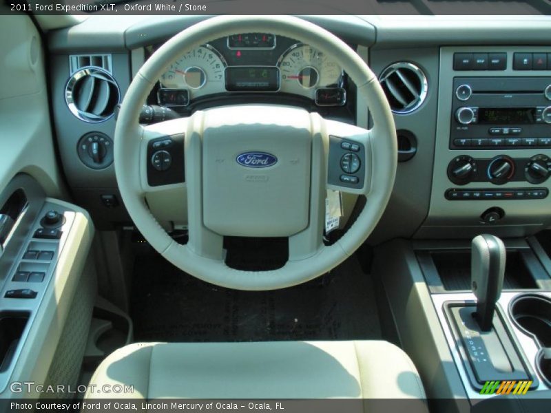 Oxford White / Stone 2011 Ford Expedition XLT