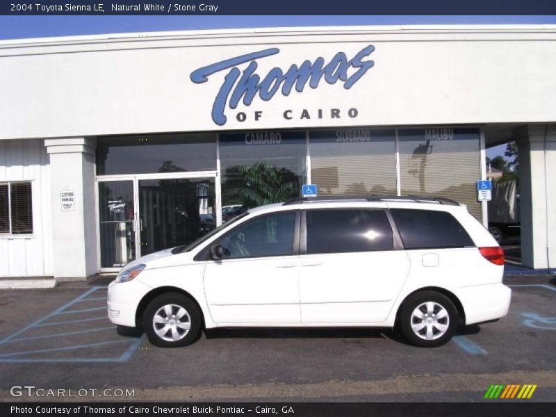 Natural White / Stone Gray 2004 Toyota Sienna LE