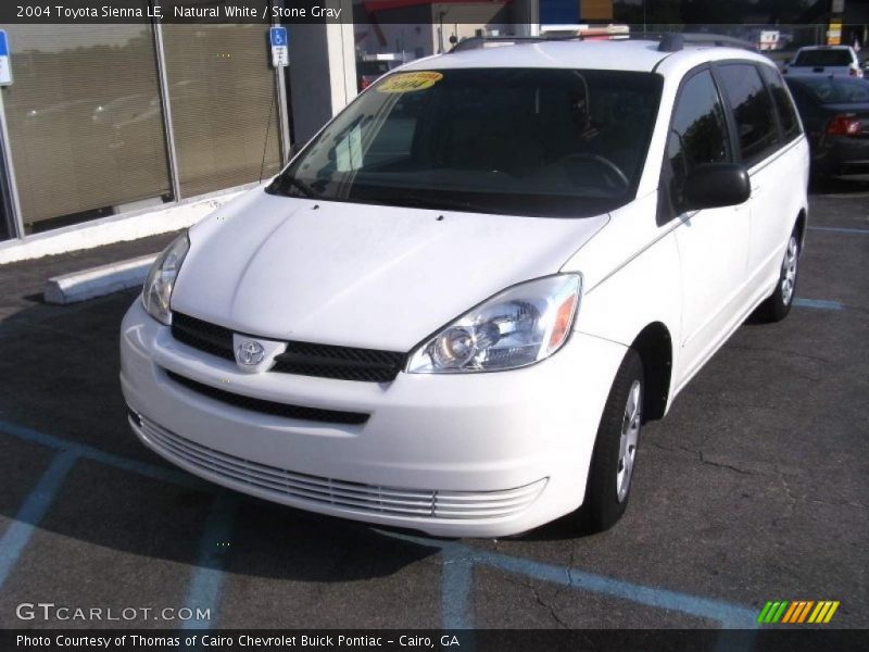 Natural White / Stone Gray 2004 Toyota Sienna LE