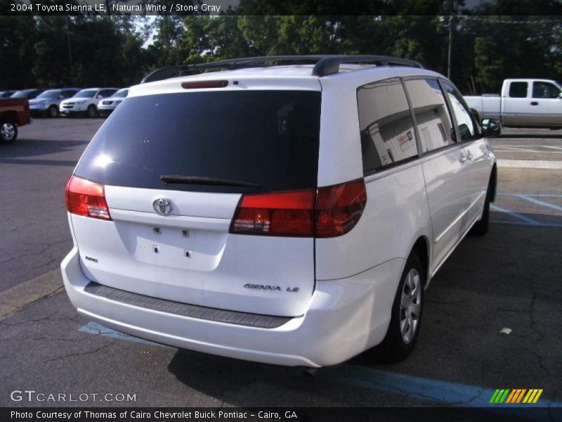 Natural White / Stone Gray 2004 Toyota Sienna LE