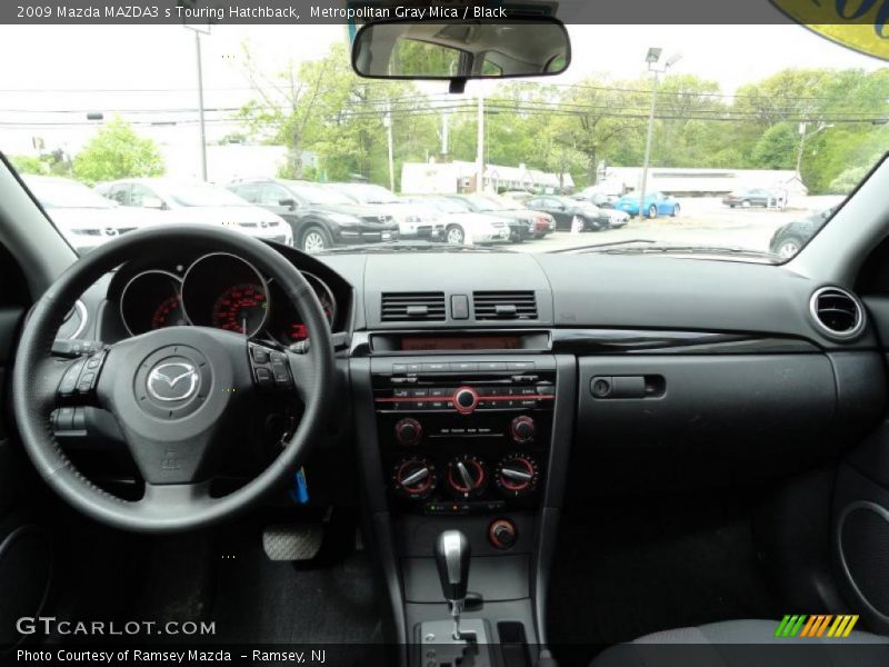 Metropolitan Gray Mica / Black 2009 Mazda MAZDA3 s Touring Hatchback
