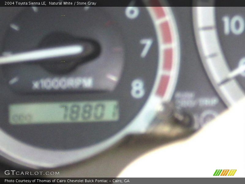 Natural White / Stone Gray 2004 Toyota Sienna LE