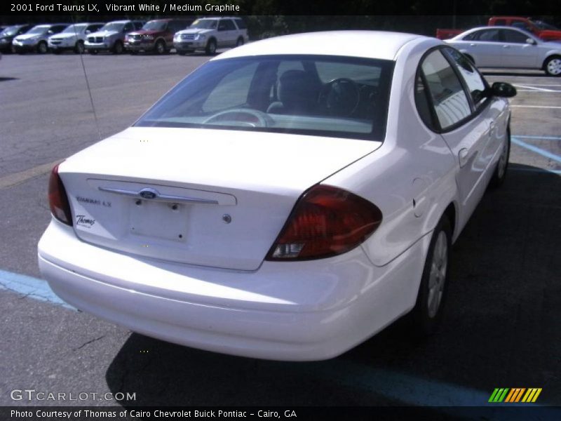 Vibrant White / Medium Graphite 2001 Ford Taurus LX