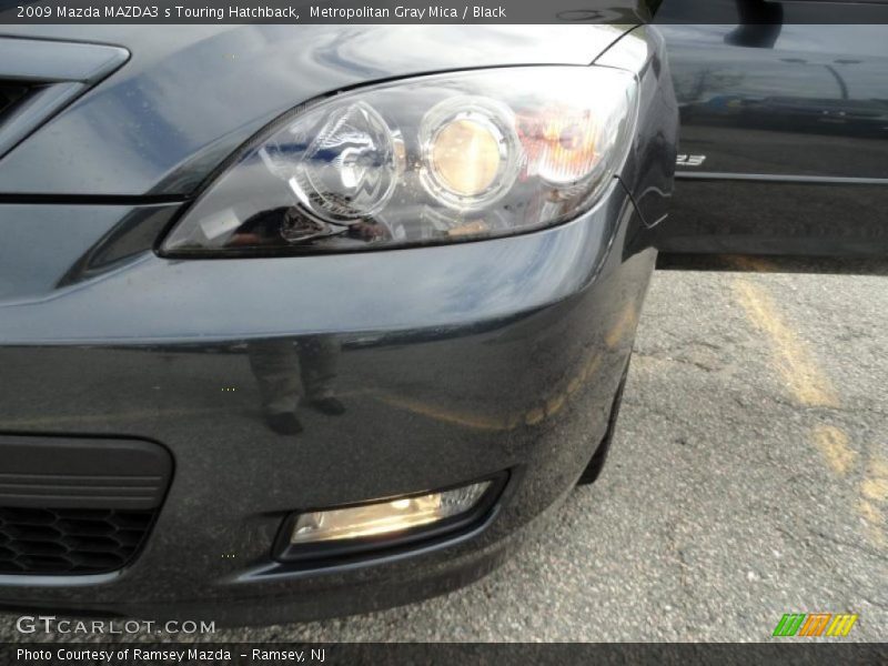 Metropolitan Gray Mica / Black 2009 Mazda MAZDA3 s Touring Hatchback