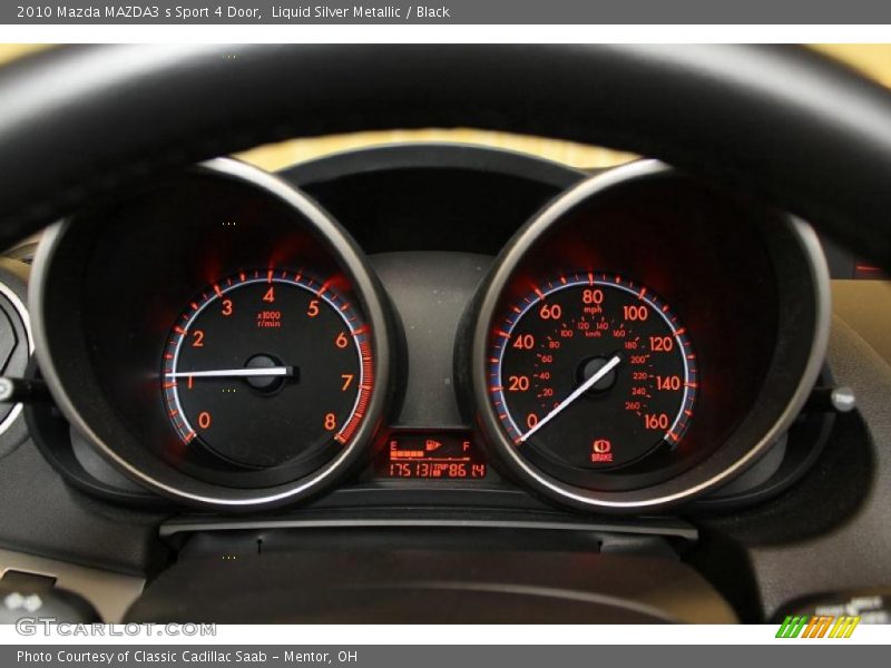 Liquid Silver Metallic / Black 2010 Mazda MAZDA3 s Sport 4 Door