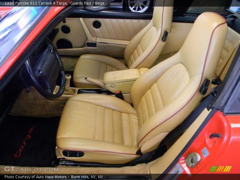  1990 911 Carrera 4 Targa Beige Interior