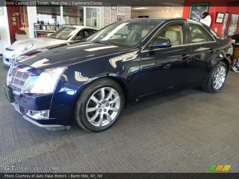 Blue Chip / Cashmere/Cocoa 2008 Cadillac CTS Sedan