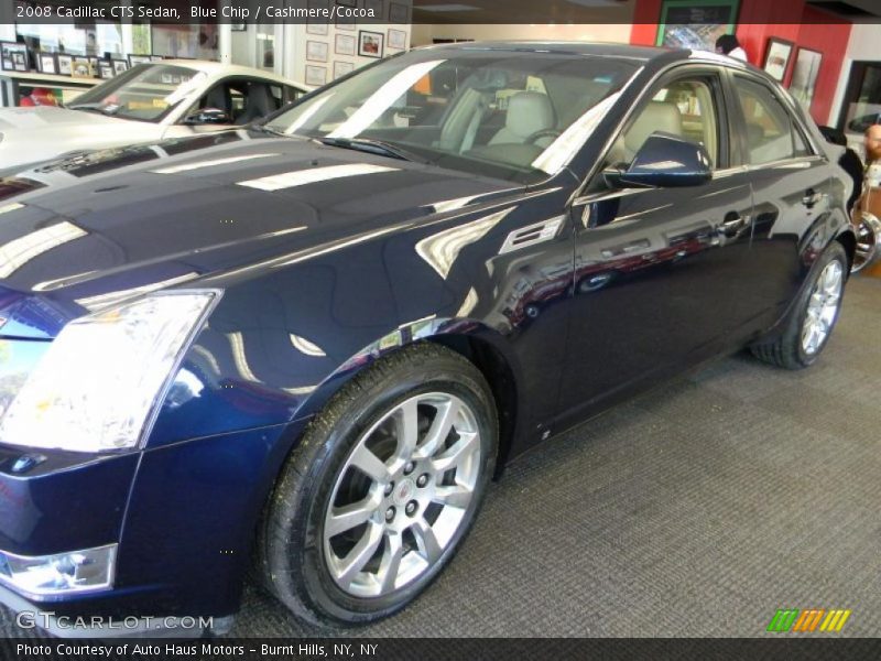 Blue Chip / Cashmere/Cocoa 2008 Cadillac CTS Sedan