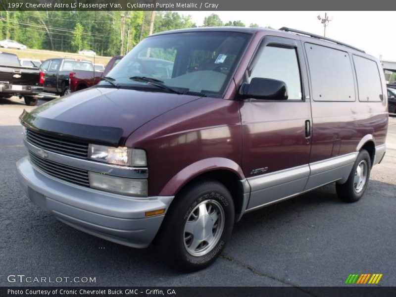 Cyclamen Purple Metallic / Gray 1997 Chevrolet Astro LS Passenger Van