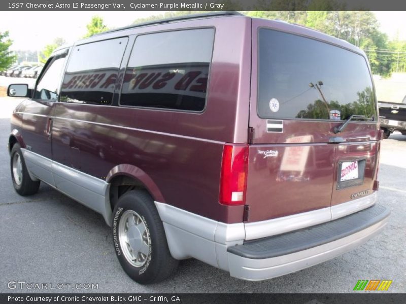 Cyclamen Purple Metallic / Gray 1997 Chevrolet Astro LS Passenger Van