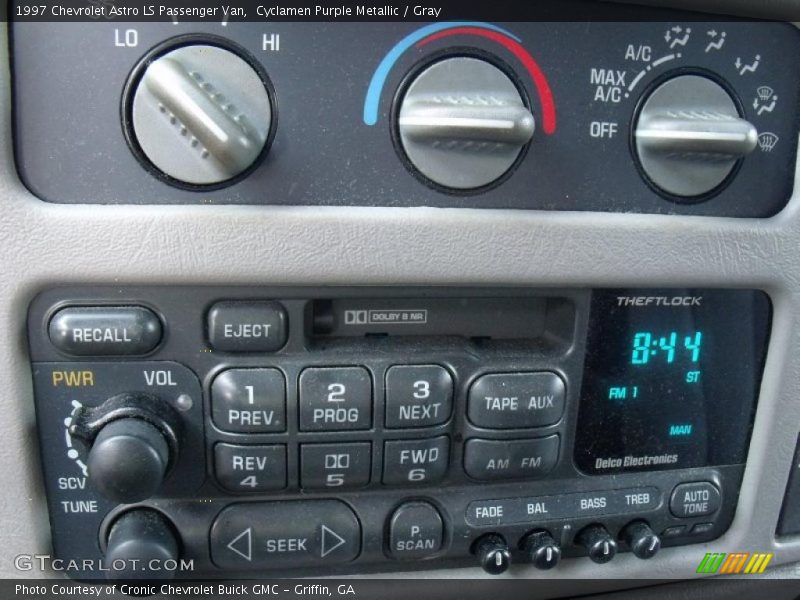 Controls of 1997 Astro LS Passenger Van