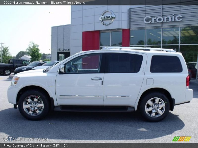 Blizzard White / Almond 2011 Nissan Armada Platinum
