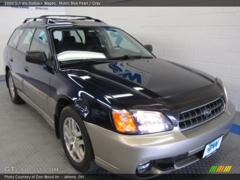 Mystic Blue Pearl / Gray 2003 Subaru Outback Wagon